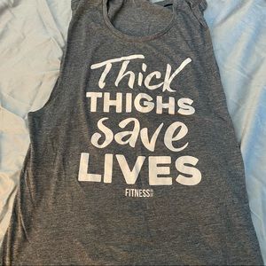 Graphic muscle tank